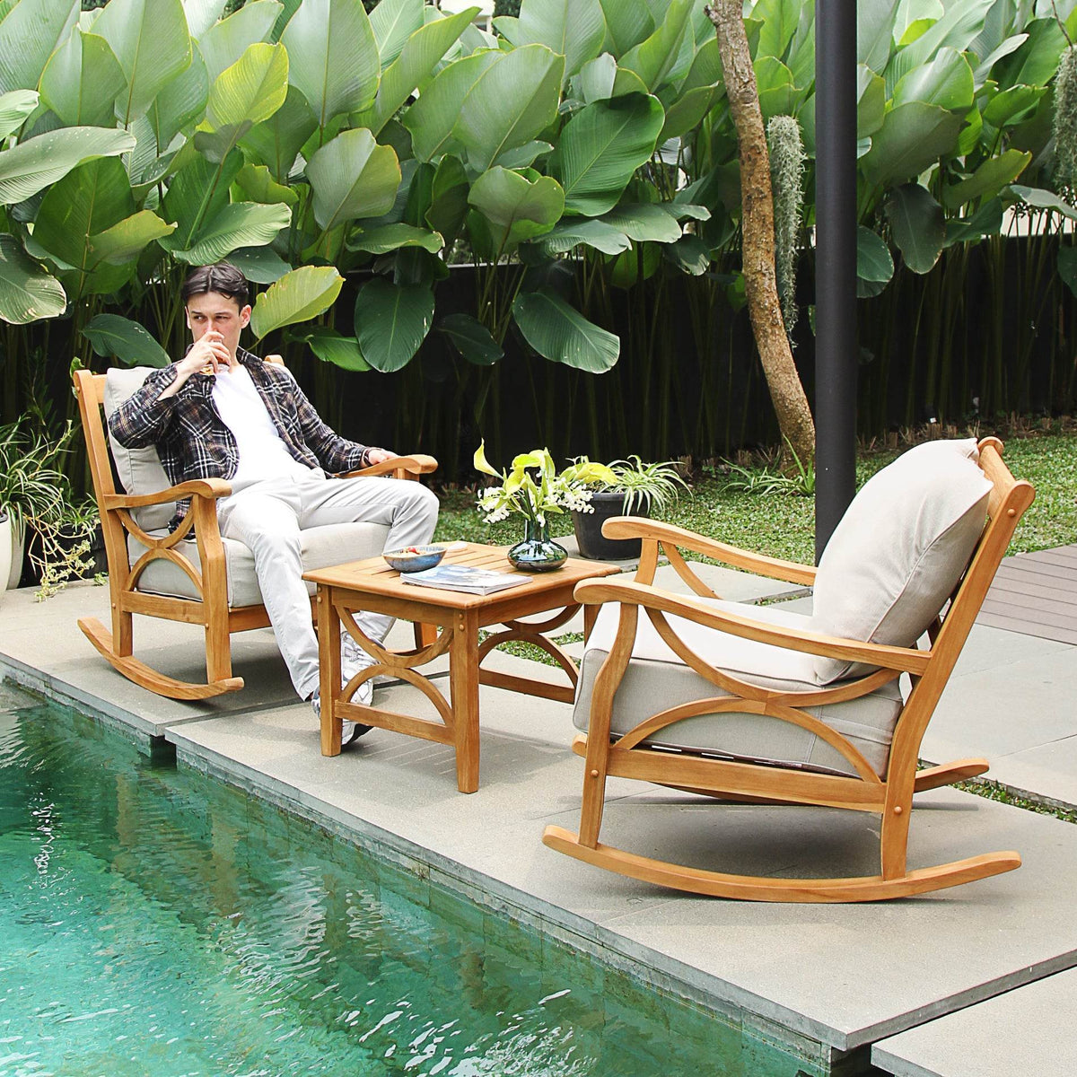 Abbington Outdoor 3-Pieces Rocking Conversation Set – Cambridge Casual