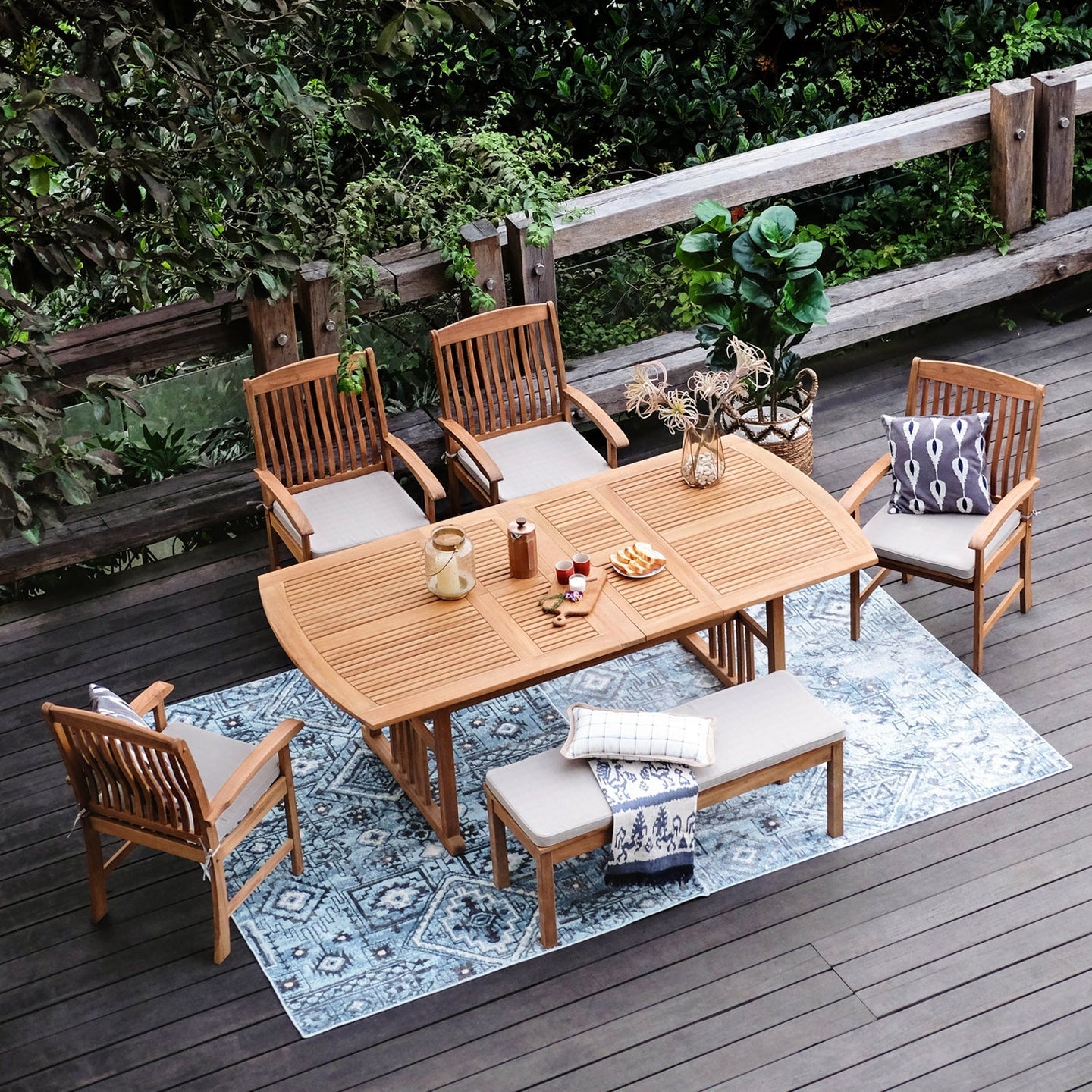 Teak Outdoor Dining & Lounge Sets You’ll Want to Use Every Golden Day