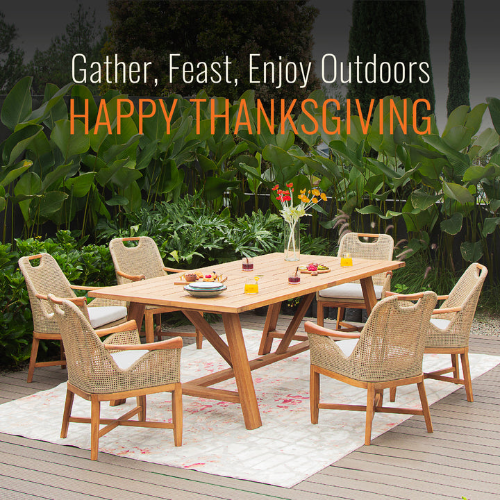 Celebrate Thanksgiving in Style with Cambridge Casual's Folding Dining Set