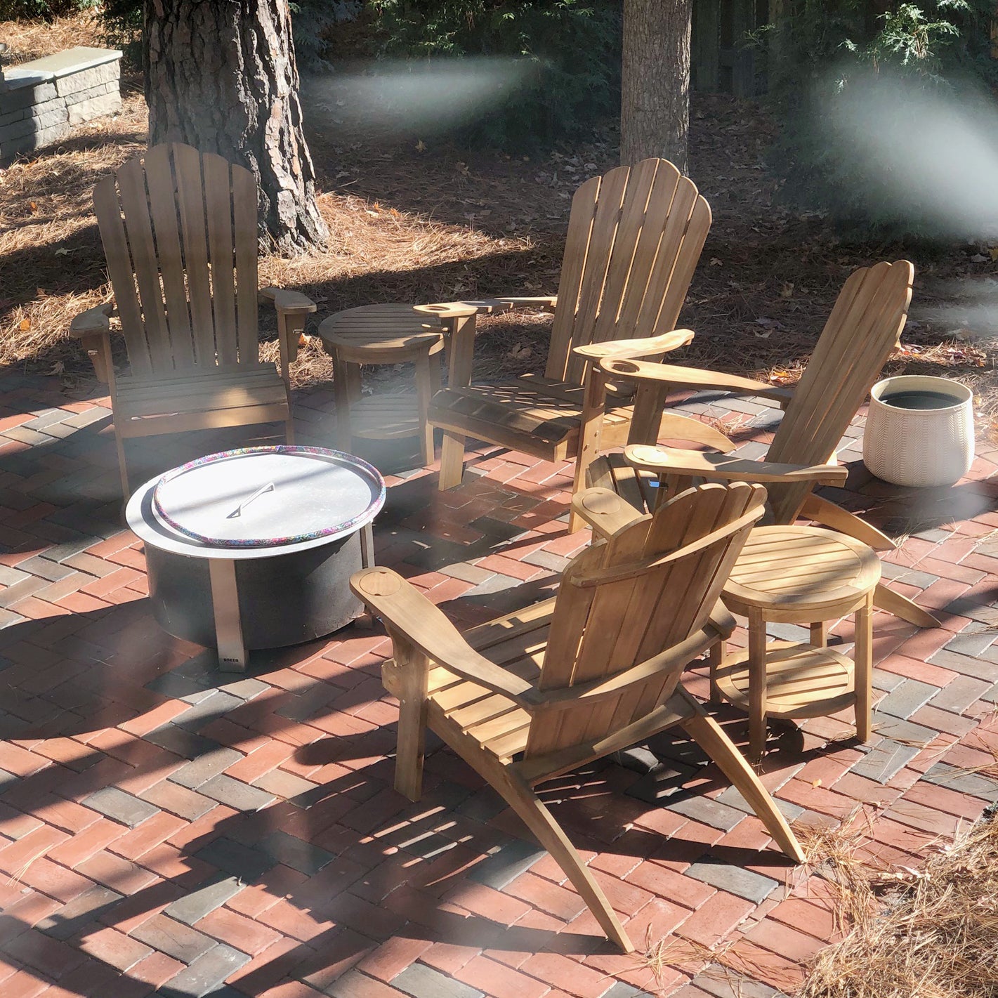 Teak Adirondack Outdoor Furniture for Your Fire Pit