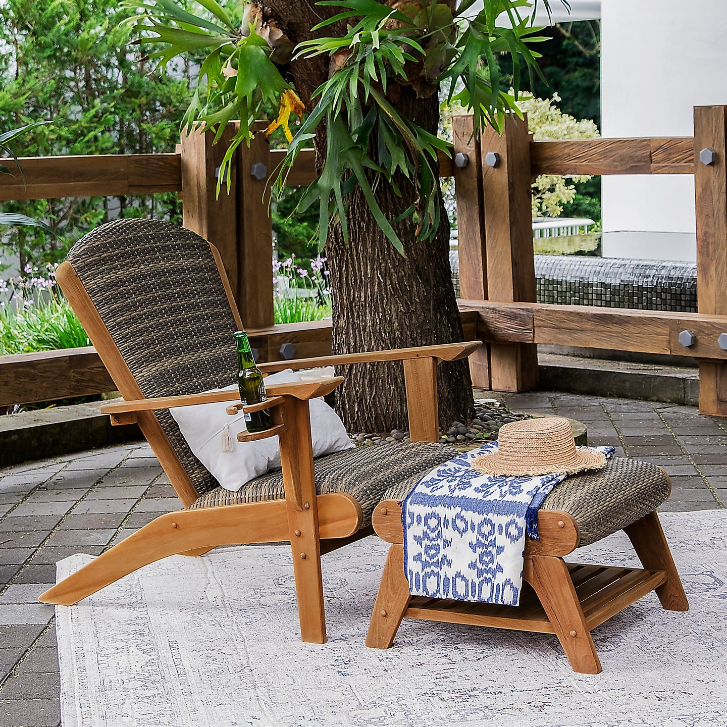 The Adirondack chair with cup holder - Your Perfect Backyard Escape