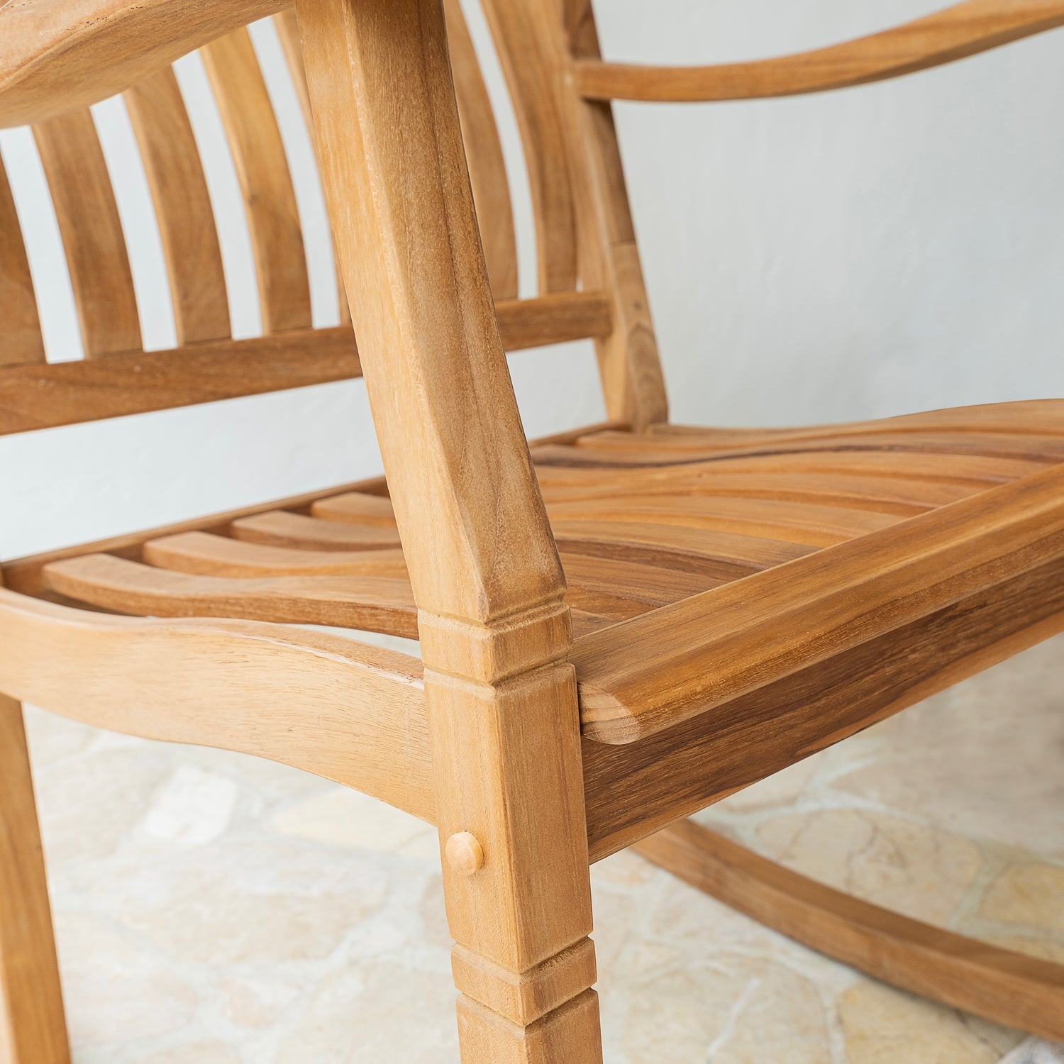 Richmond Teak Wood 3-Piece Porch Rocker Conversation Set – Cambridge Casual