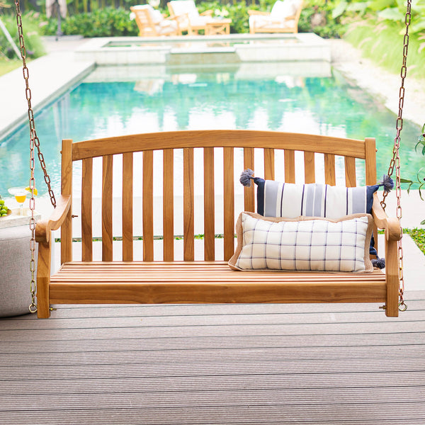Garden Benches | Solid Wood Loveseat Gliders | Teak Patio Porch Swings ...
