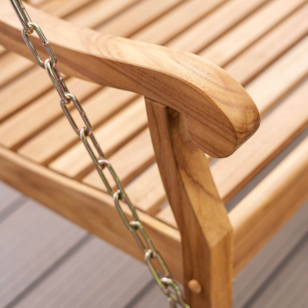 Vermont Teak Wood Porch Swing - Cambridge Casual [DETAILS]
