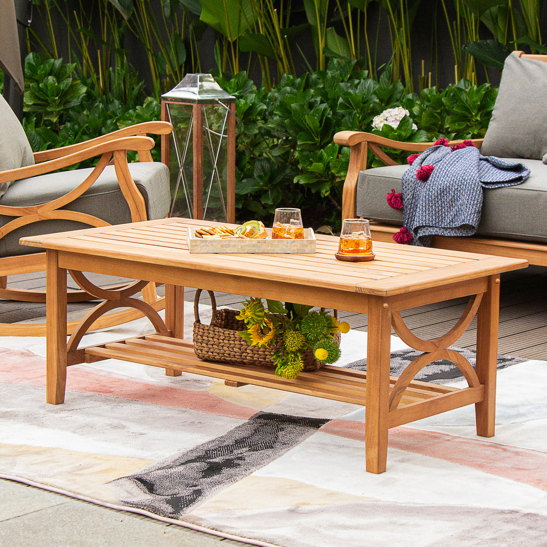 [DETAILS] Abbington Teak Outdoor Coffee Table