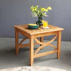 Abbington Teak Wood Outdoor Side Table