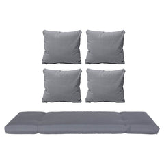 Carlota Gray Outdoor Cushion Slipcover Replacement for Seating of Outdoor Convertible Sofa Daybed