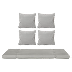Polyester Oyster Outdoor Cushion Slipcover Replacement for Seating of Carlota Outdoor Convertible Sofa Daybed