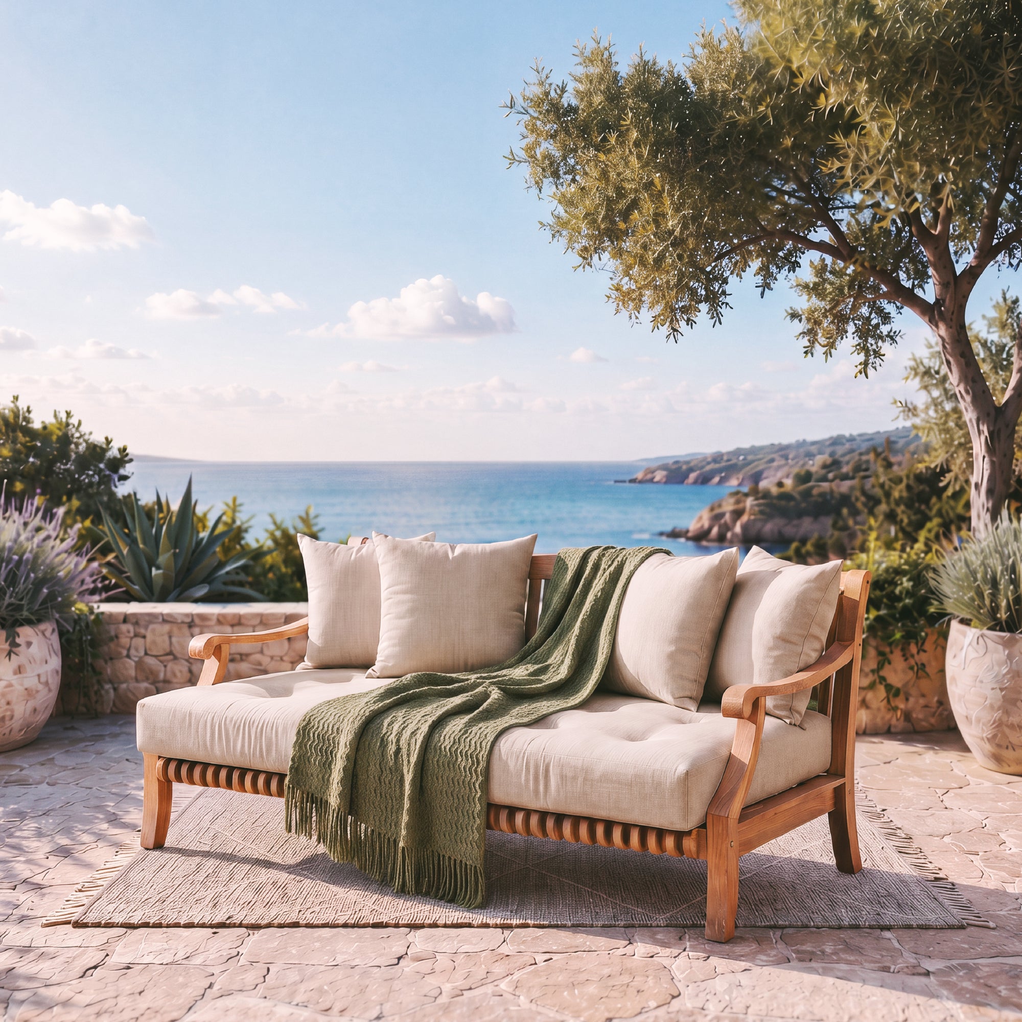 Mosko Teak Wood Outdoor Daybed | Cambridge Casual