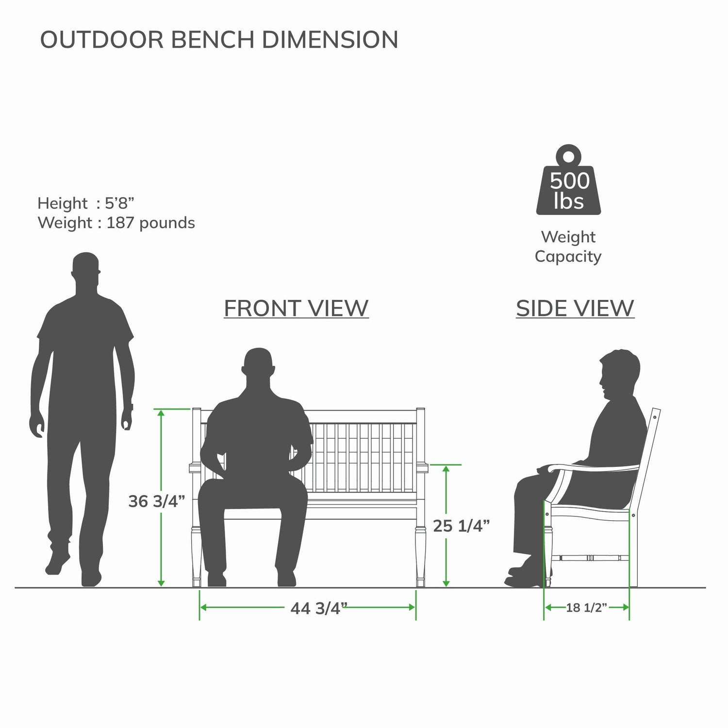 Bench Length Livingston Teak Wood Outdoor Bench | Cambridge Casual