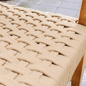 Zephyr 2 Piece Teak Wood Tan Outdoor Dining Chair