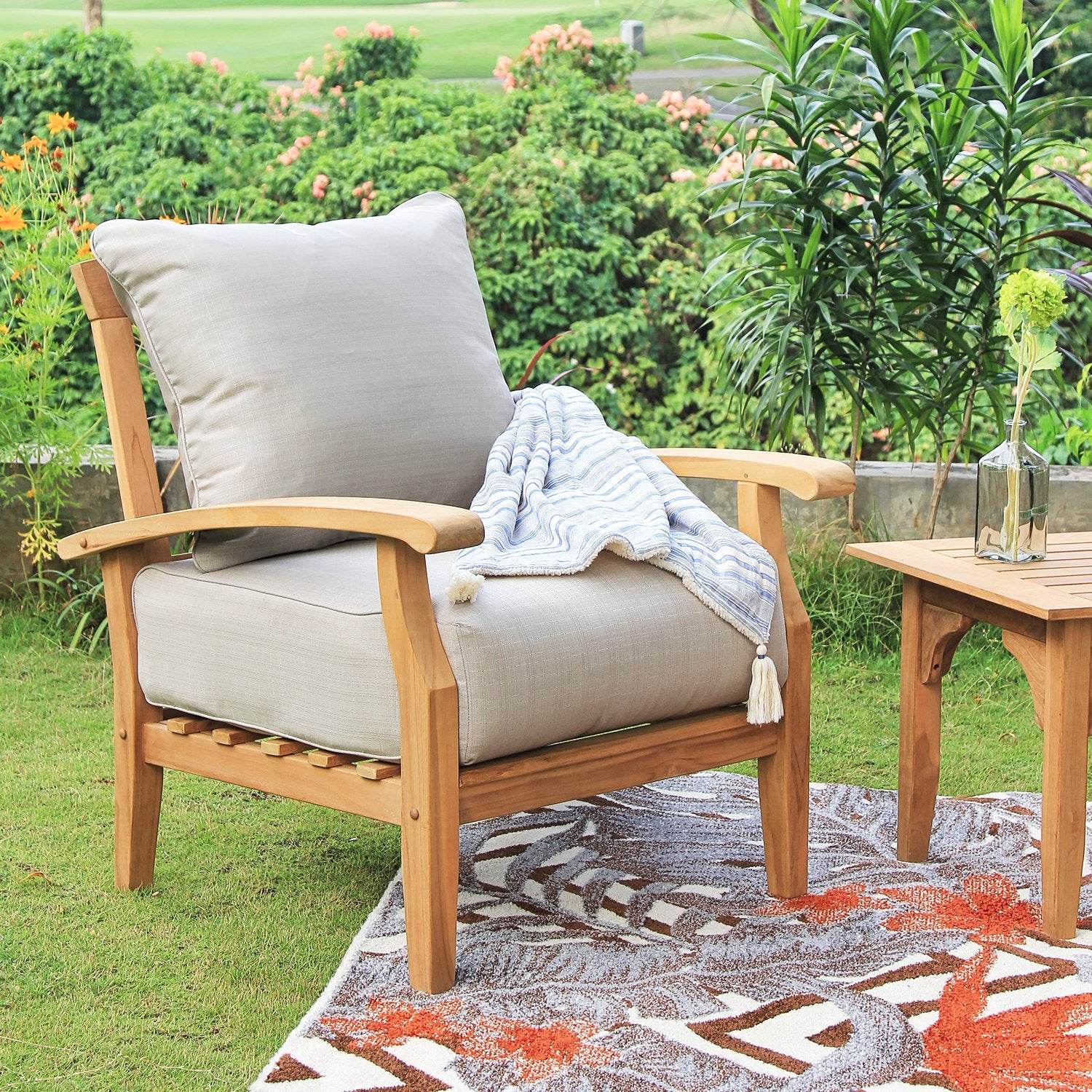 Teak Wood Outdoor Lounge Chairs Near Me Caterina Teak Wood Patio