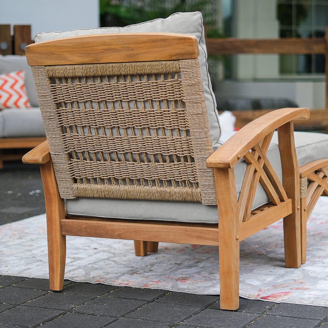 Mistana timmerman teak patio chair sale