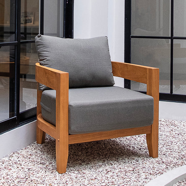 Harper Teak Wood Outdoor Lounge Chair