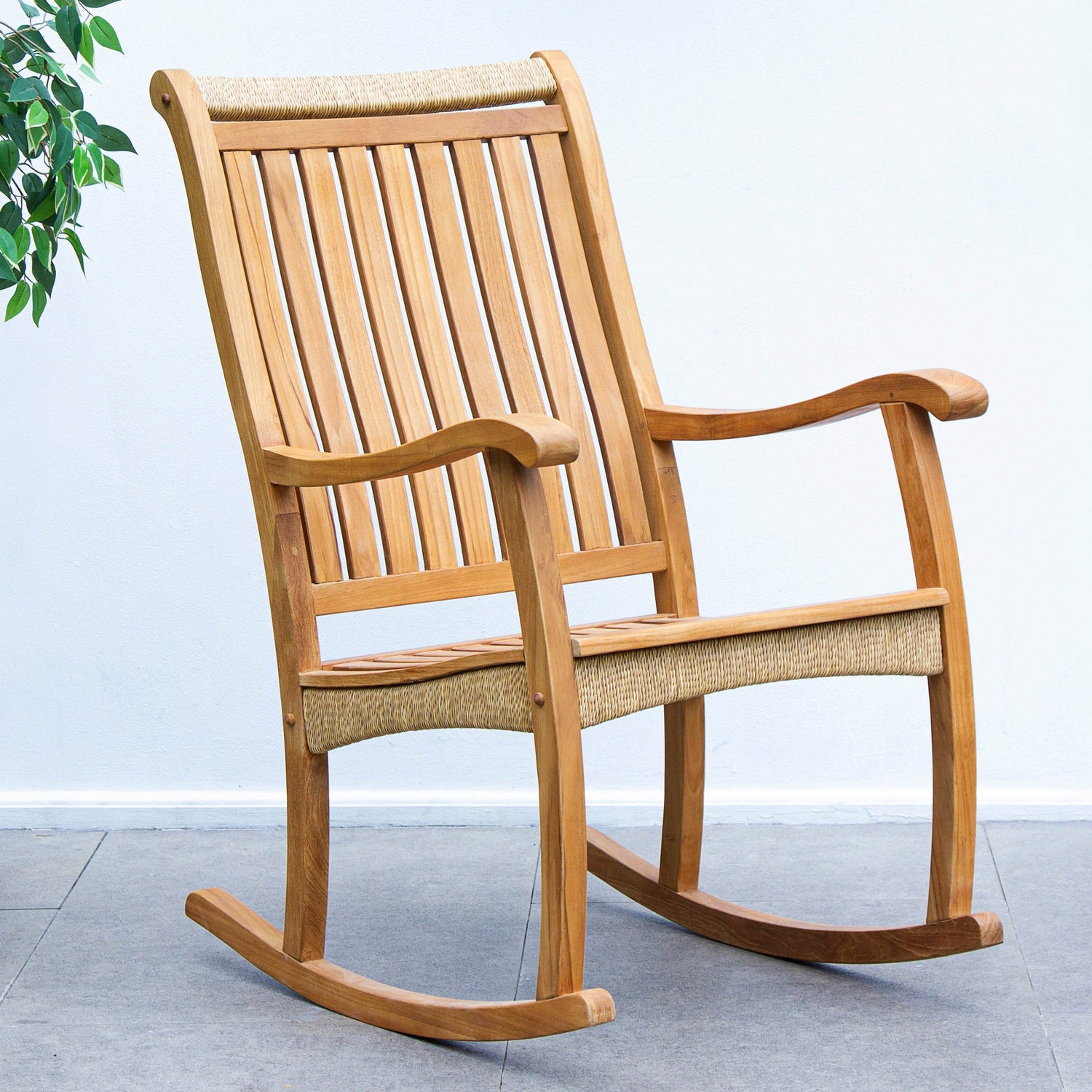 Marrakesh Teak Wood Outdoor Rocking Chair | Cambridge Casual