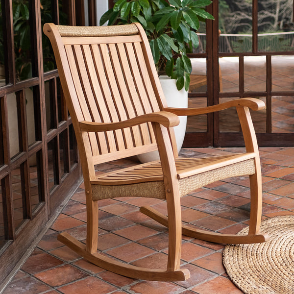 Marrakesh Teak Wood Porch Rocking Chair