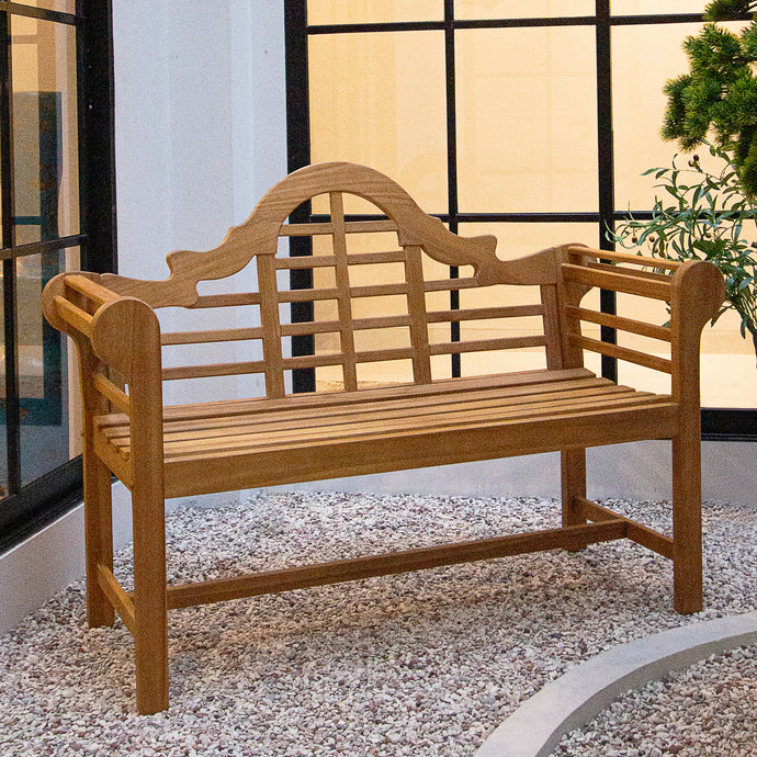 Lutyens Teak Wood 4 Feet Outdoor Bench