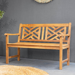 Rocca Teak Wood Outdoor Bench
