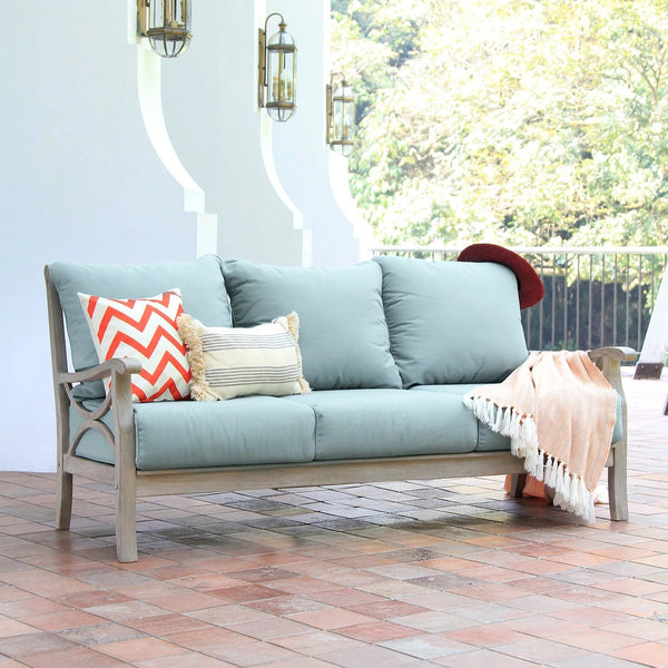 Abbington Teak Wood Patio Sofa