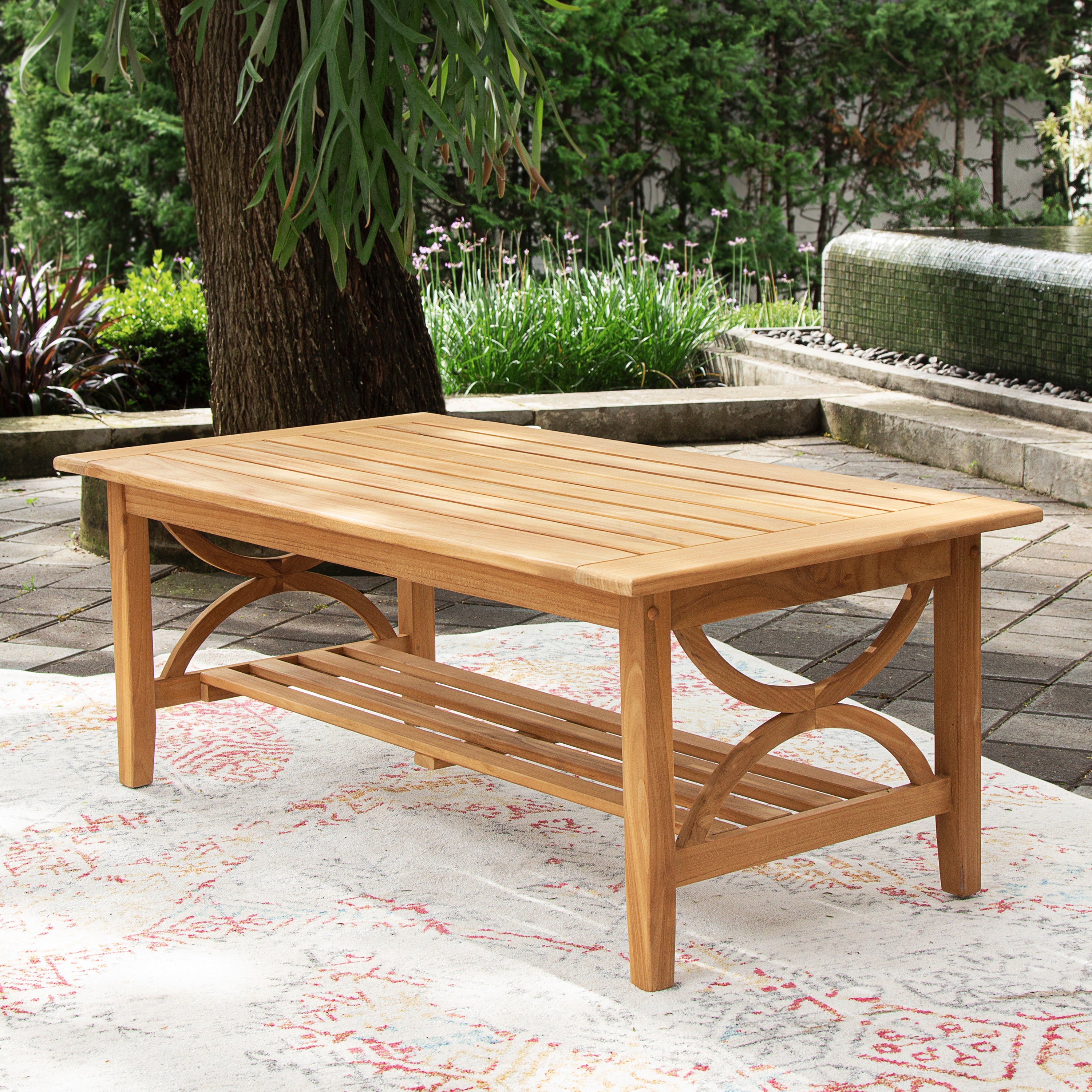 Abbington Teak Wood Outdoor Coffee Table
