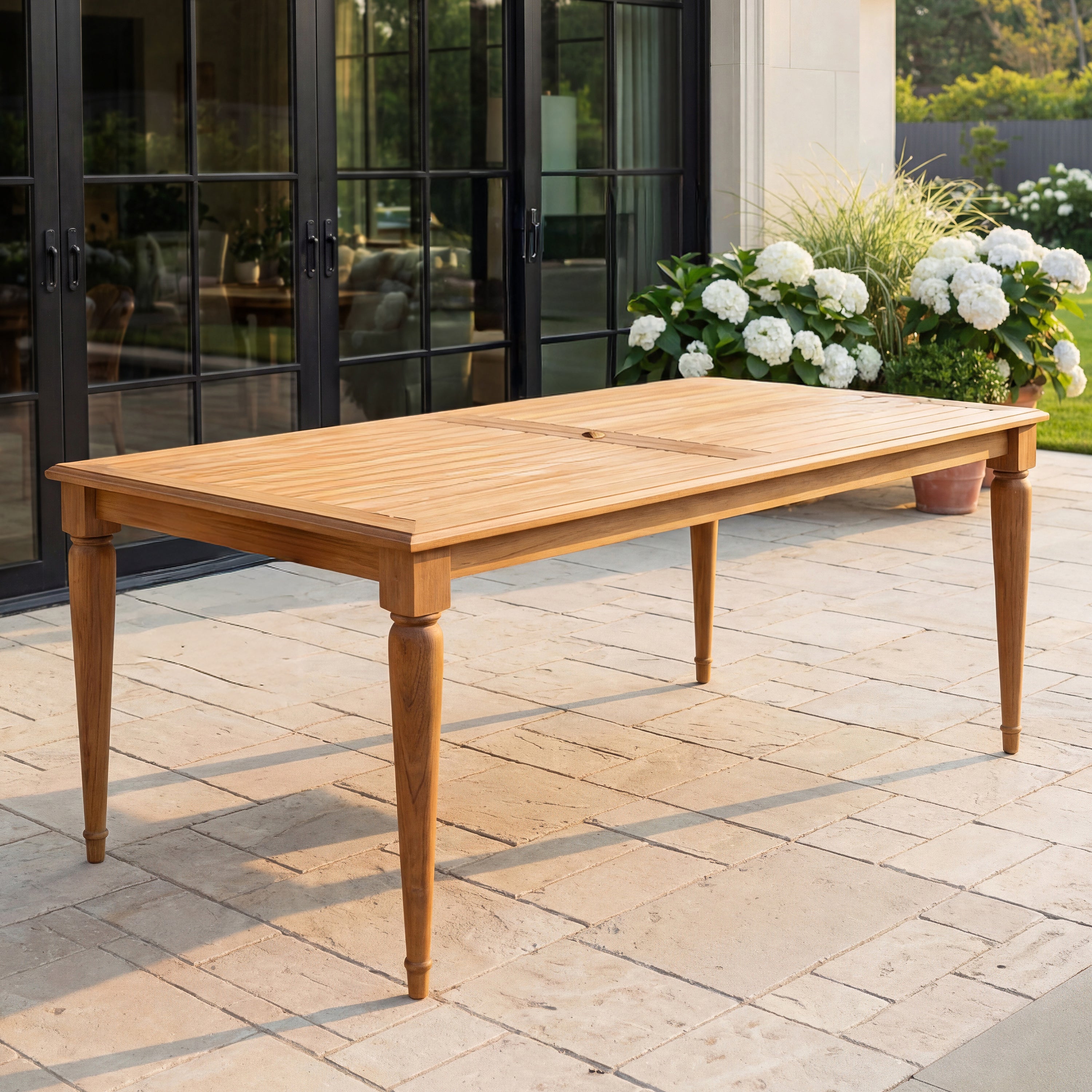 Livingston Teak Wood Outdoor Dining Table | Cambridge Casual