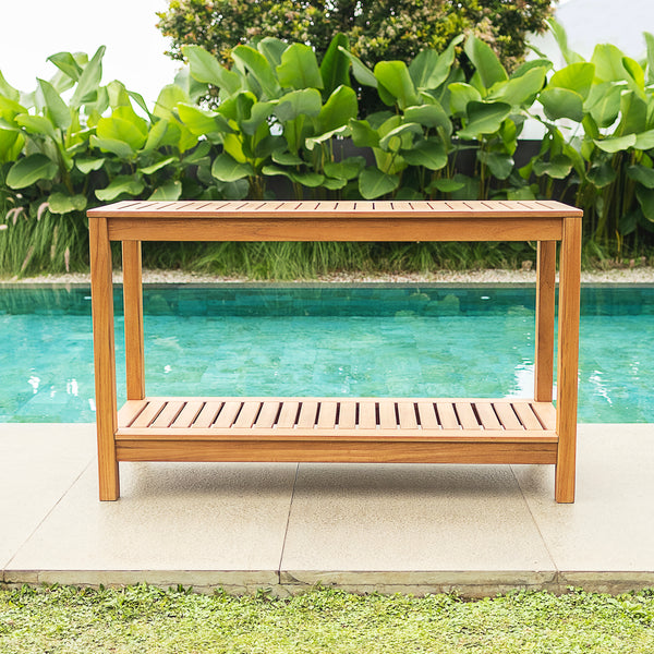 Logan Teak Wood Outdoor Console Table