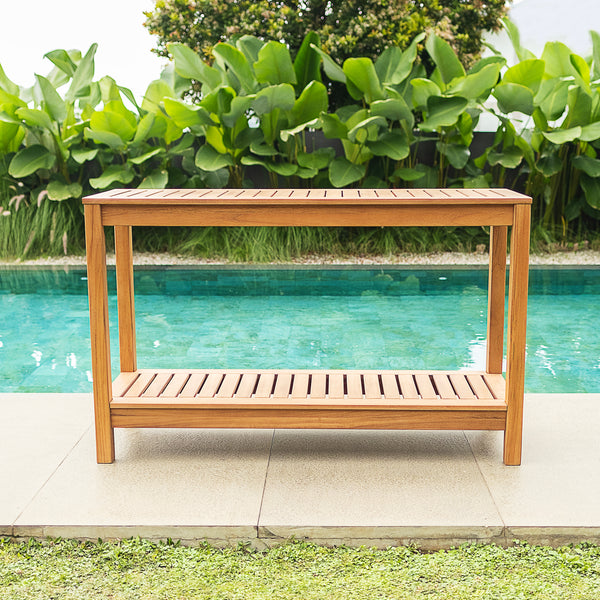 Logan Teak Wood Outdoor Console Table