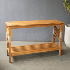 Carmel Teak Wood Outdoor Console Table