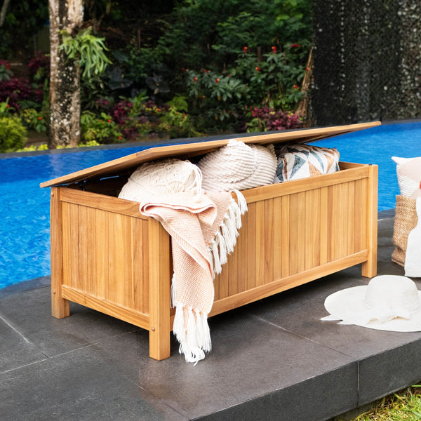 Teak Outdoor Storage Boxes & Cabinets
