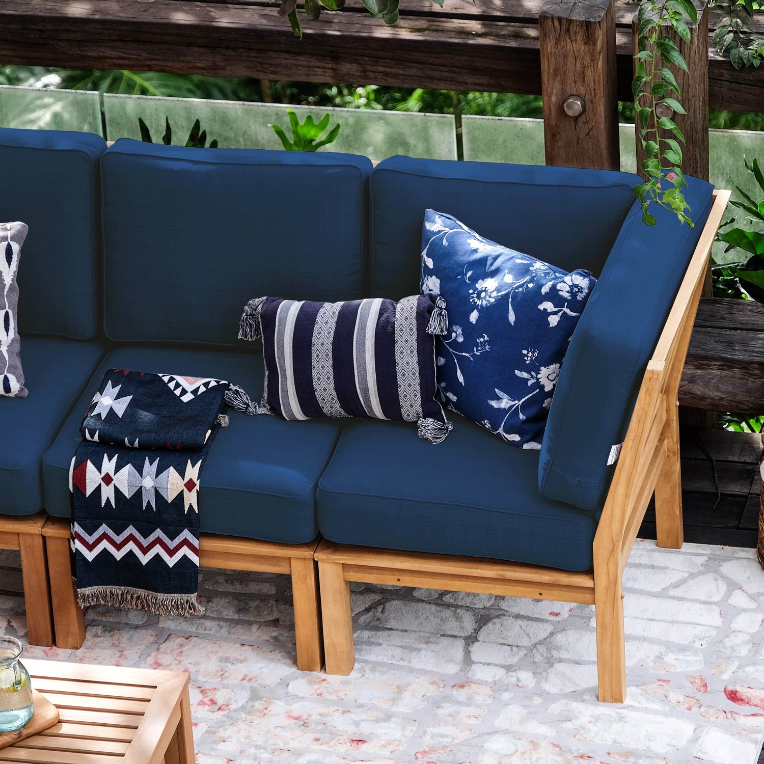 Navy Blue Home Depot Cushion Covers Outdoor Furniture Lounger Home