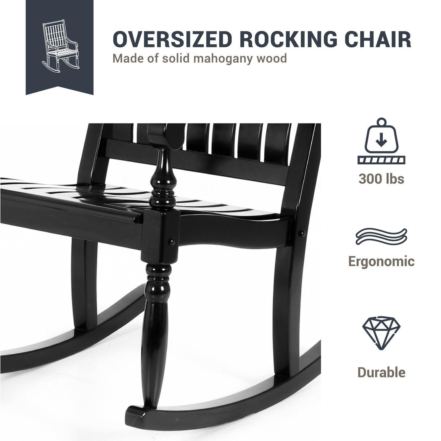 Patio outdoor rocking chair