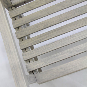 Rocca Weathered Teak Wood Outdoor Bench - Cambridge Casual