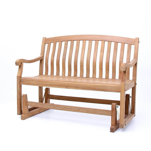 Vermont Teak Wood Outdoor Glider Bench