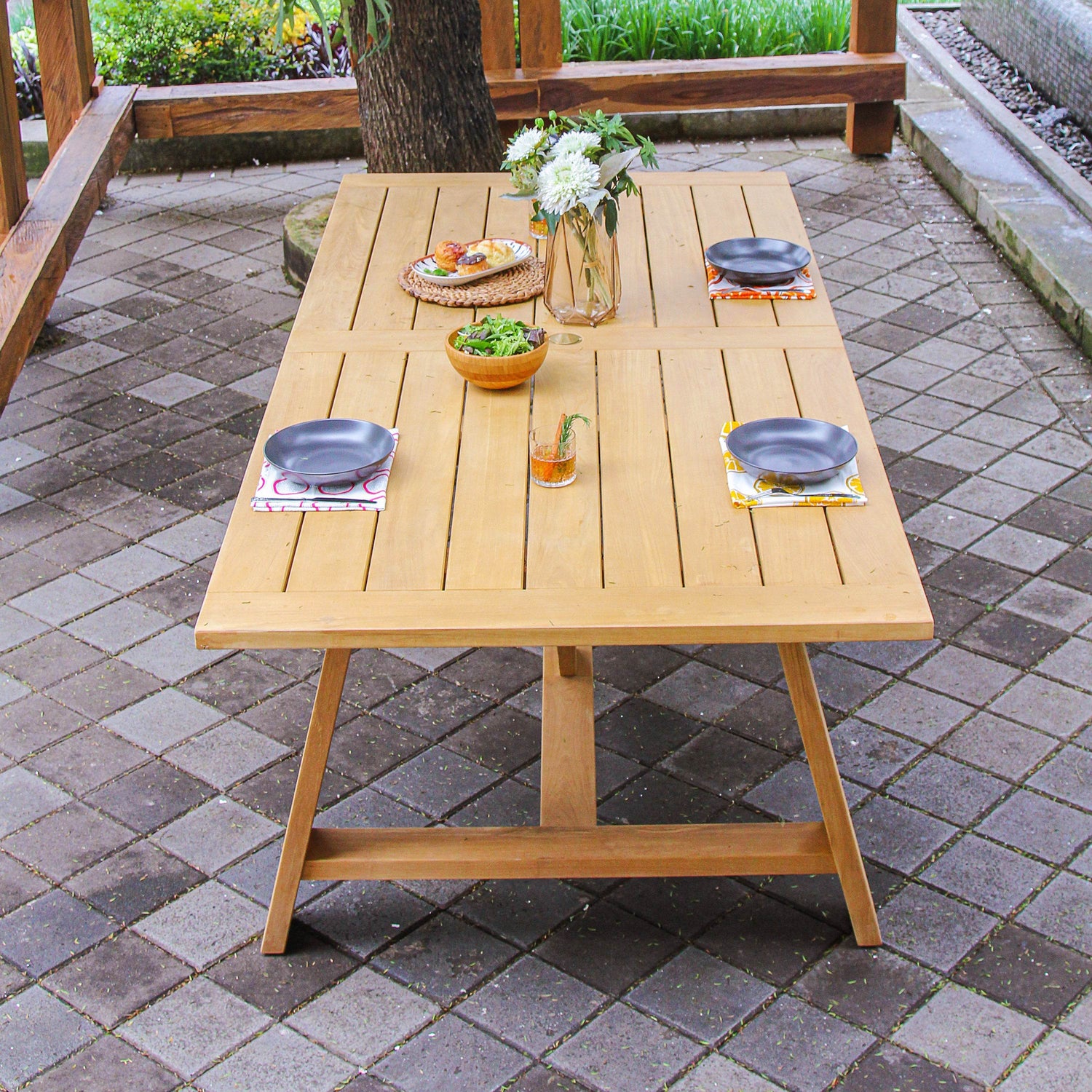 Outdoor Wood Dining Table for 10: Stylish, Durable & Spacious 1 Outdoor Wood Dining Table for 10: Stylish, Durable & Spacious