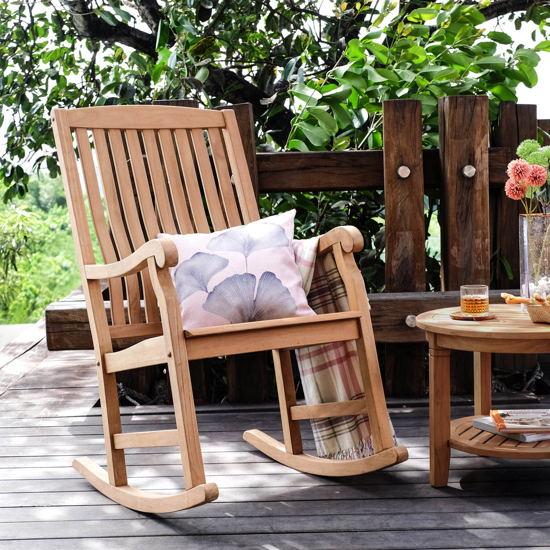 Vermont Teak Wood Porch Rocking Chair - Cambridge Casual [DETAILS]