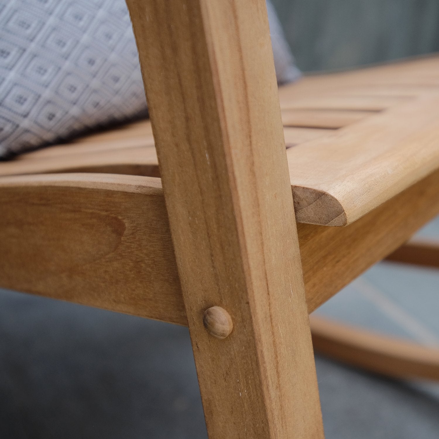 Vermont Teak Wood Porch Rocking Chair - Cambridge Casual [DETAILS]