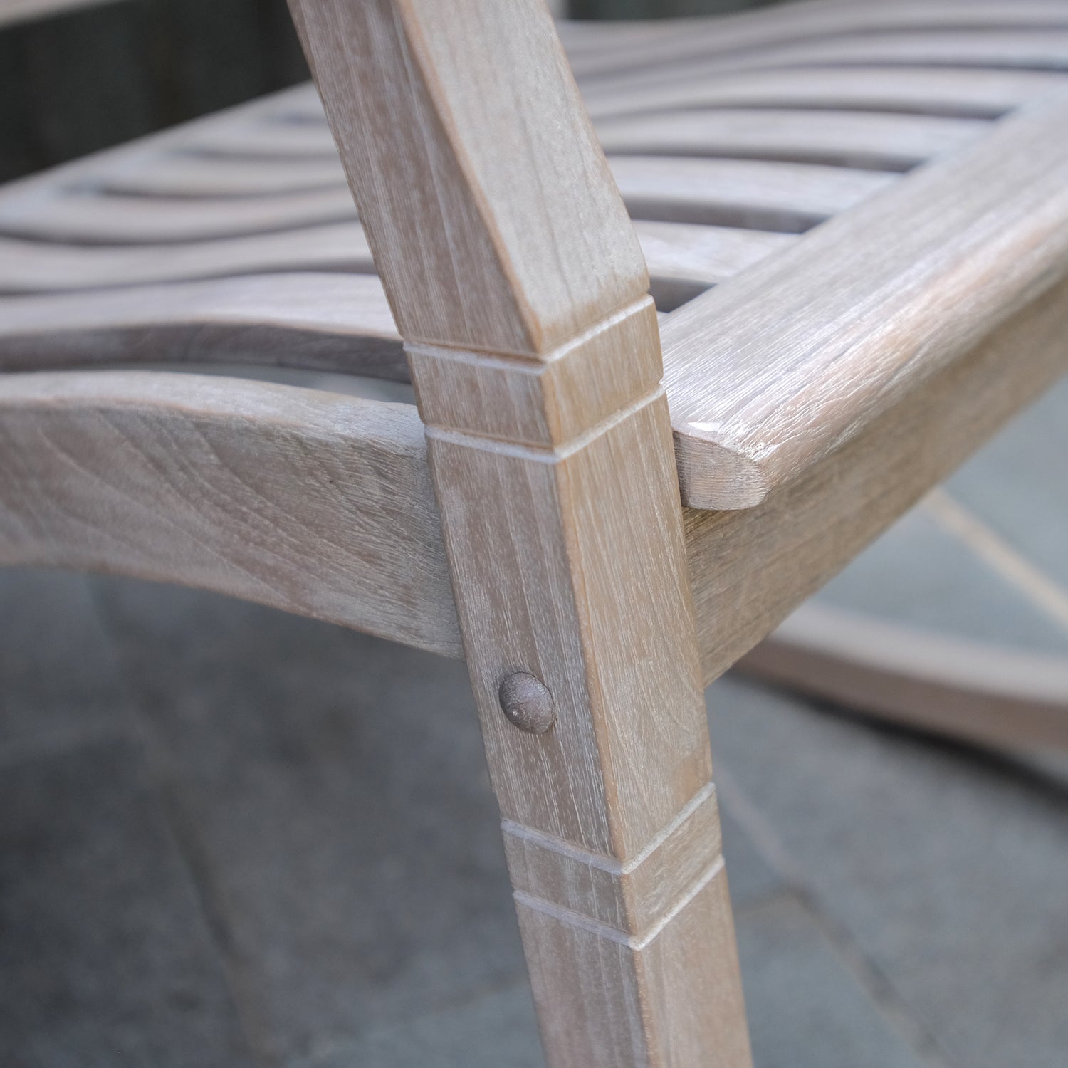 Richmond Weathered Teak Wood Outdoor Rocking Chair - Cambridge Casual