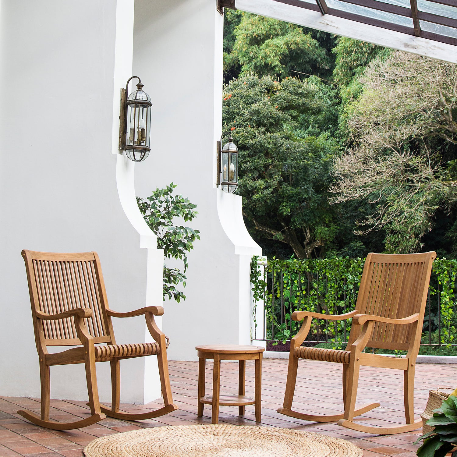 Mosko Teak Wood Porch Rocking Chair | Patio Furniture – Cambridge Casual