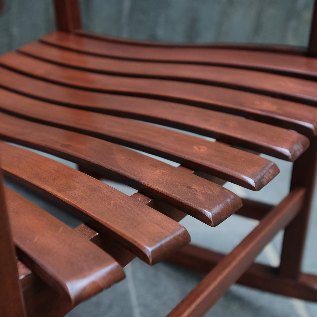 [DETAILS] Moni Mahogany Wood Natural Brown Porch Rocking Chair (Set of 2) - Cambridge Casual