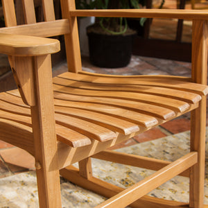 Moni Teak Wood Porch Rocking Chair (Set of 2) - Cambridge Casual