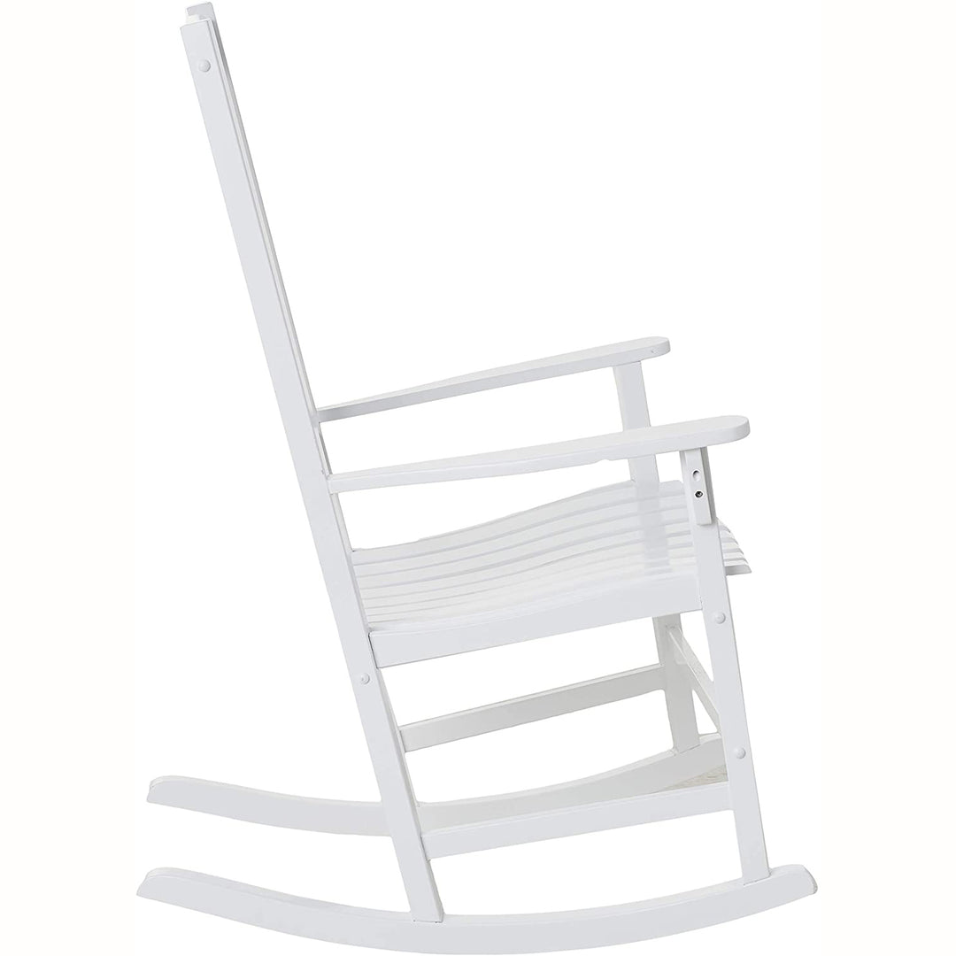 [DETAILS] Moni Mahogany Wood White Porch Rocking Chair (Set of 2) - Cambridge Casual