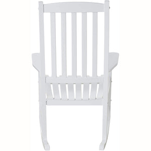 Moni Mahogany Wood White Porch Rocking Chair (Set of 2) - Cambridge Casual