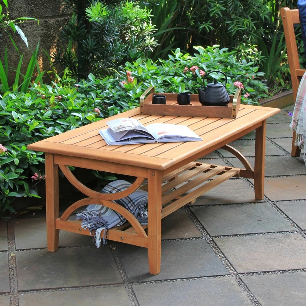 Abbington Teak Wood Outdoor Coffee Table - Cambridge Casual