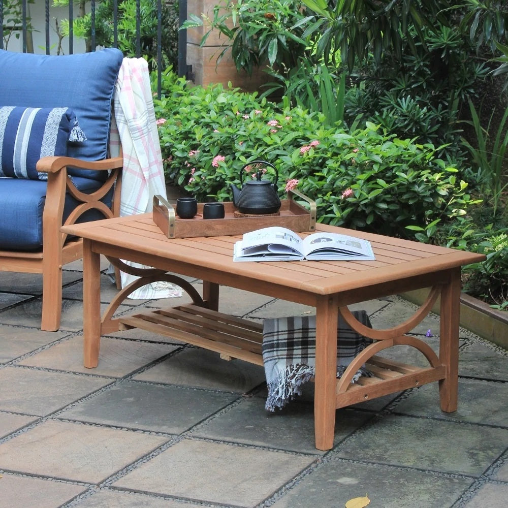 Abbington Teak Wood Outdoor Coffee Table - Cambridge Casual