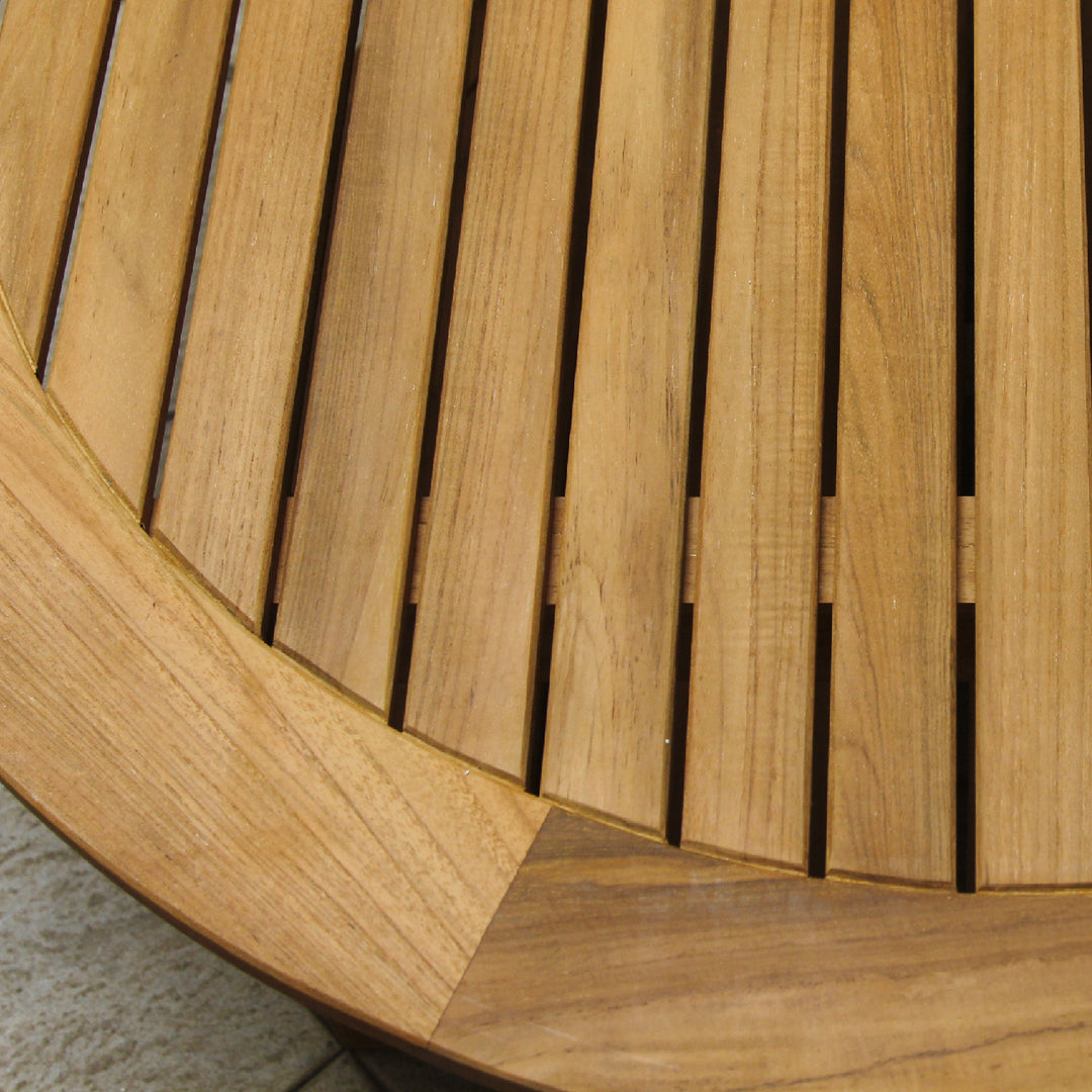 [DETAILS] Richmond Teak Wood Outdoor Round Coffee Table - Cambridge Casual