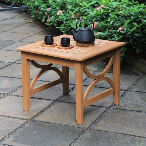 Abbington Teak Wood Outdoor Side Table - Cambridge Casual