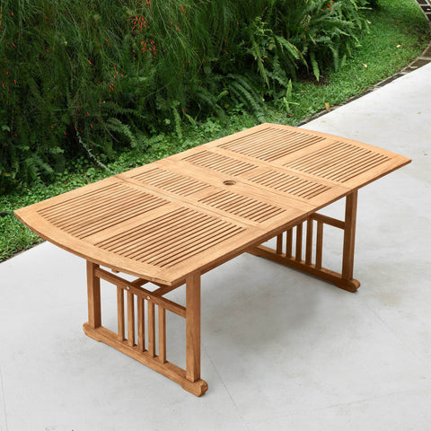 Richmond Teak Wood Extendable Outdoor Dining Table