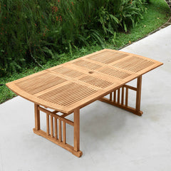 Richmond Teak Wood Extendable Outdoor Dining Table