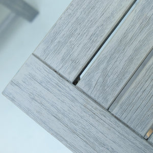 Carlota Mahogany Wood Weathered Gray Outdoor Console Table - Cambridge Casual