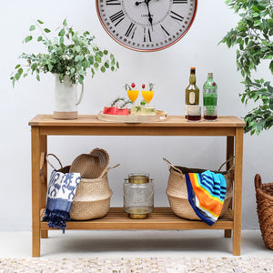 Abbington Teak Wood Outdoor Console Table - Cambridge Casual
